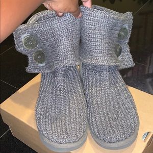 UGG Grey Classic Cardy Boots size 4